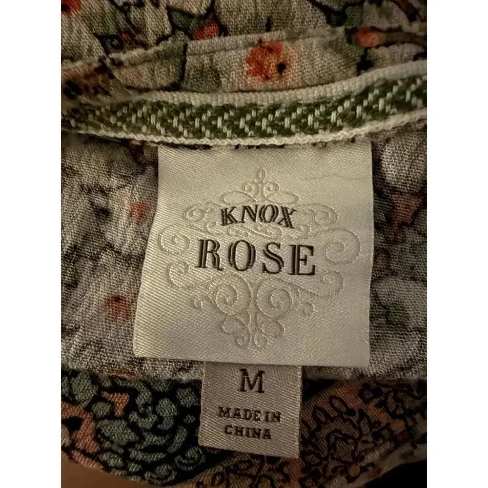 Knox Rose Boho Floral Tiered Dress – Size M - Picture 4 of 4
